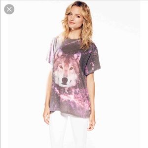 Wildfox night wolf tee